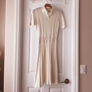 Gal Meets Glam Cream Mini Dress